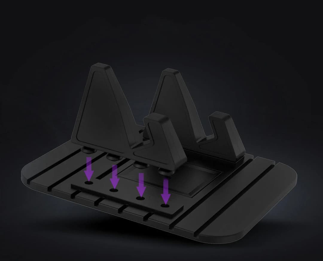 العالمي حامل هاتف السيارة سيليكون حامل حصيرة سادة لوحة القيادة حامل لسيارة الهاتف سطح المكتب عدم الانزلاق قوس آيفون لسامسونج - 5