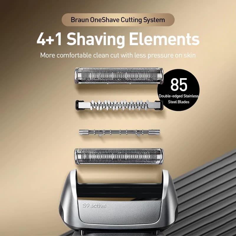 Braun 9018Vs Electric Shaver Reciprocating Razor Rechargeable Men's Shaving Machine Wet Dry Double Use Floating Head - 2