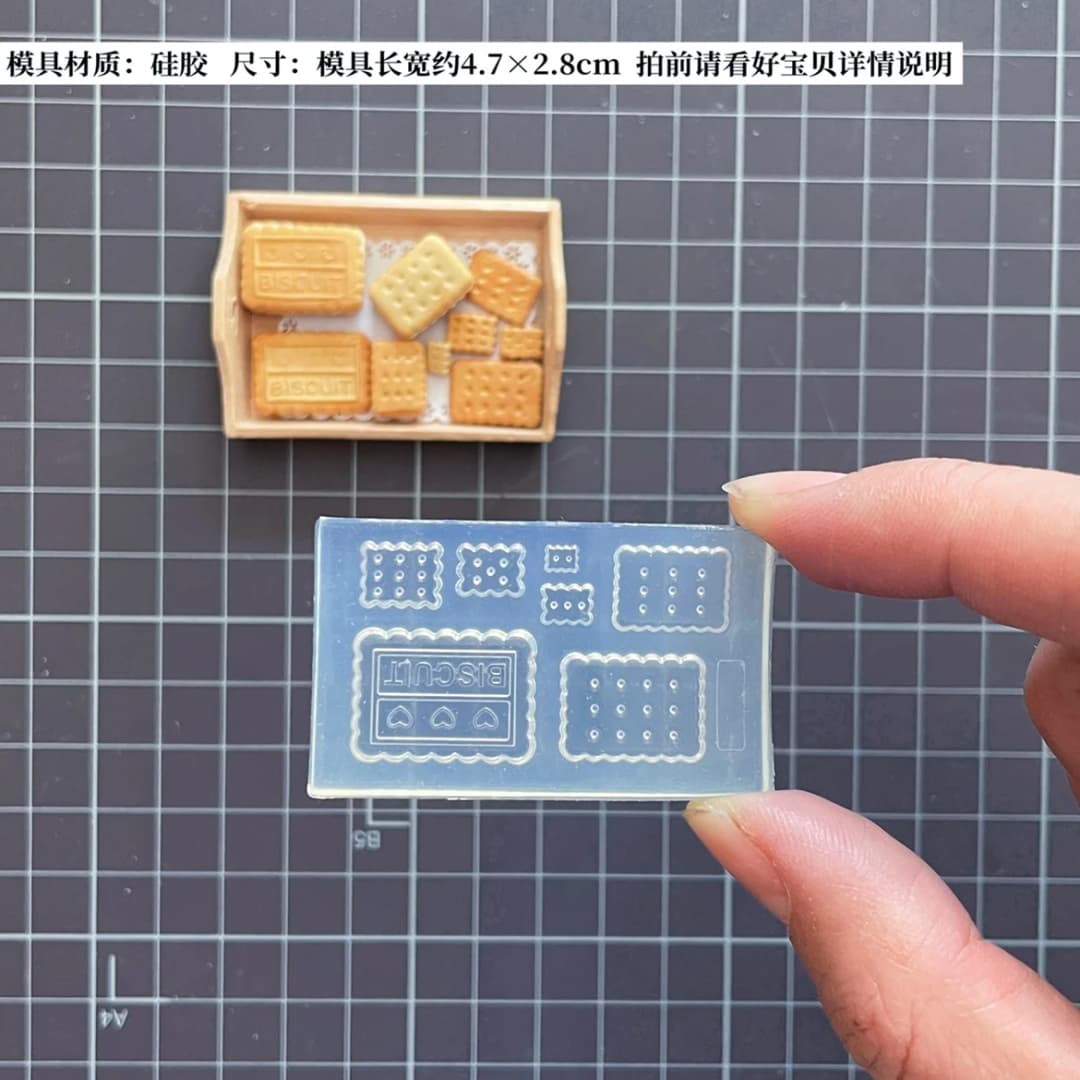 24Patterns   Macaron  Biscuit  Bread Donuts 3D Acrylic Nail Mold Palace Nail Art Decorations  DIY Design Silicone  Nail Art - 4