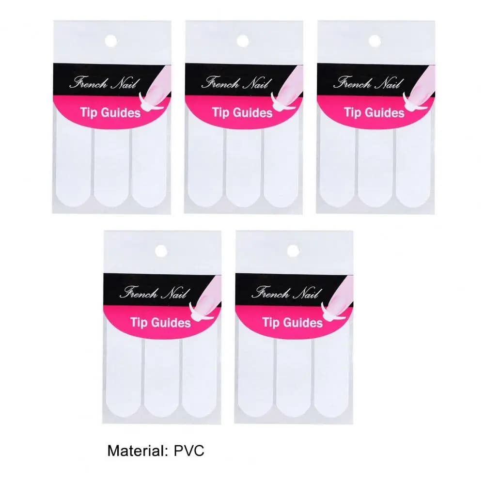 240 قطعة الأظافر ملصق Stencil نصائح دليل الفرنسية مانيكير قطاع مسمار ملصقات فنية شكل هامش DIY بها بنفسك الاستنسل ثلاثية الأبعاد التصميم أدوات التجميل - 5