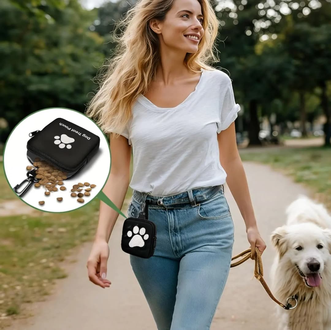 1 Pc Portable Dog Snack Bag Pet Snack Bag Frees The Owner's Hands For Outdoor Walks Suitable For Pet Travel Or Outdoor Training. - 2