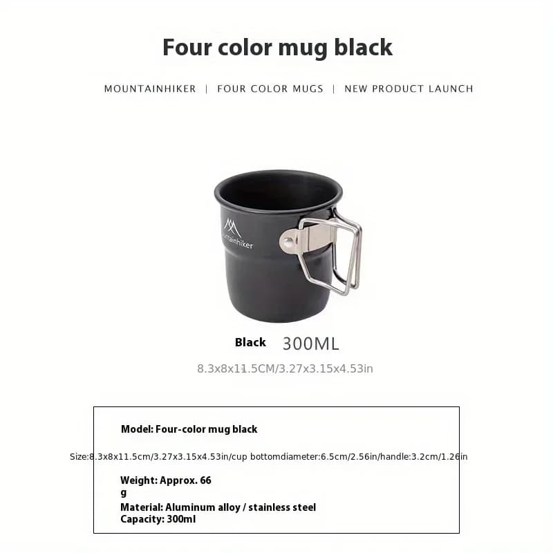 Mountainhiker Camping Cups Aluminum Cups Travel Cutlery Picnic Utensils Outdoor Gear Travel Cooking Sets Cookware Hiking - 6