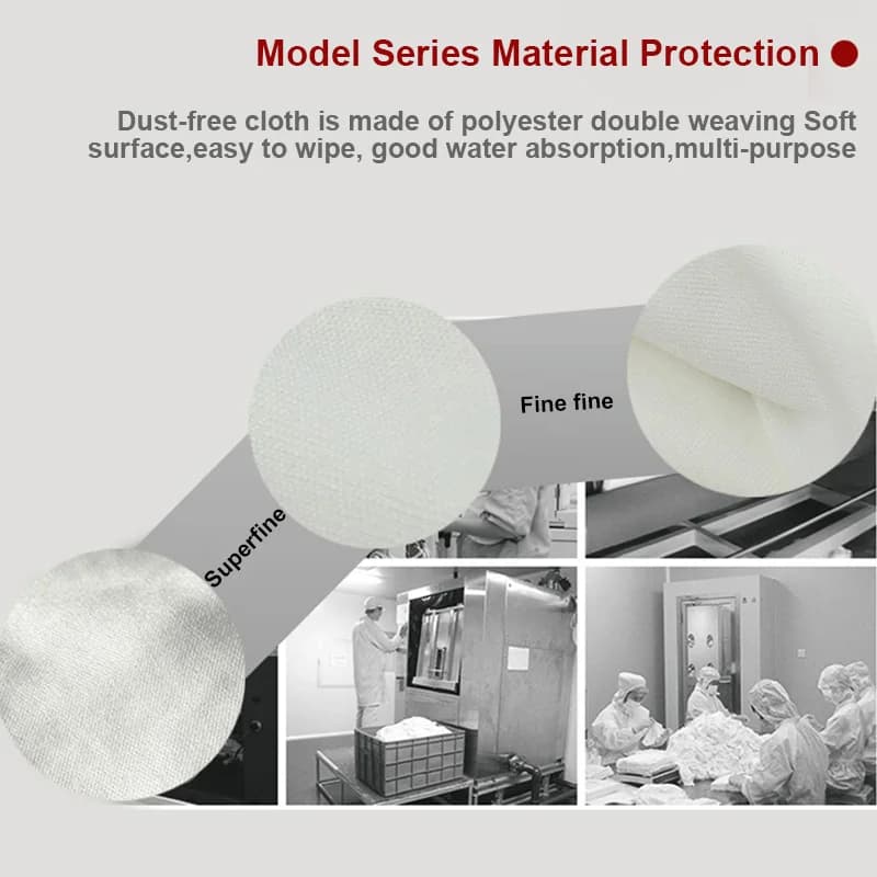 MECHANIC HK5090 10*10cm Dust Free Cloth Soft Cleanroom Wiper Microfiber Wipe Non-dust Fabric Clean LCD Repair Cloth for Phone - 5