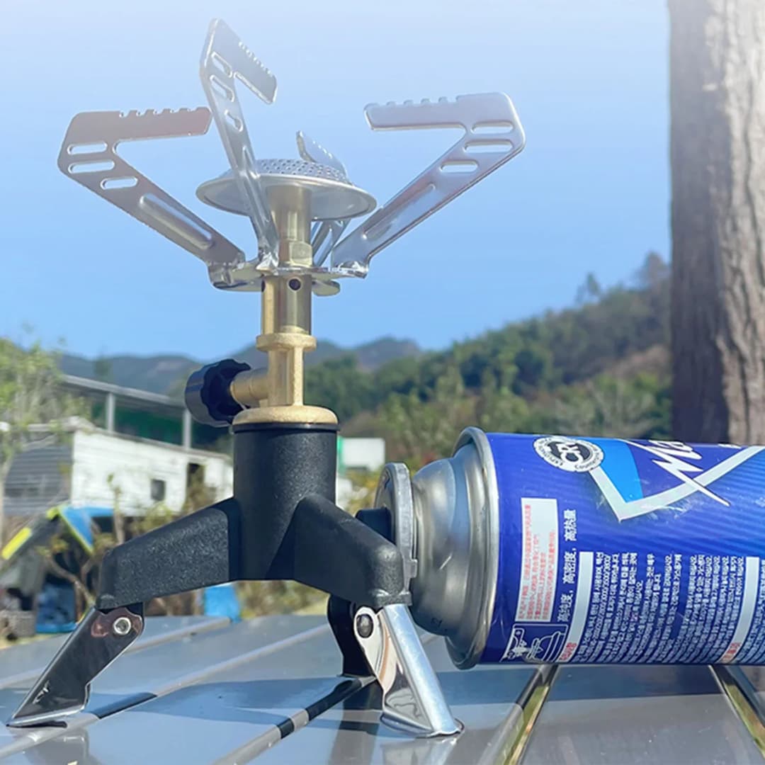 Outdoor Tripod Gas Stove Connector Ultralight Tank Stand Adapter Three Legs Gas Tank Adapter Camping Hiking Equipment - 5