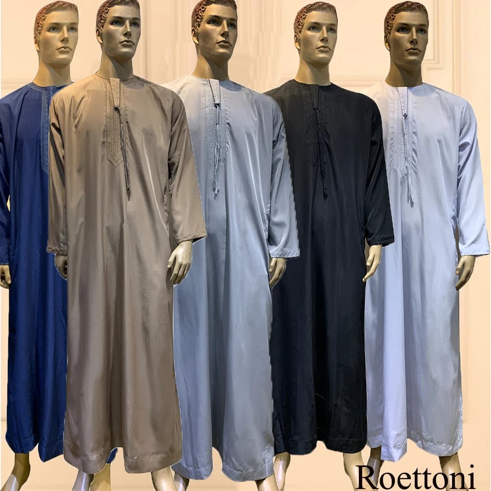 عباءة أمان بأكمام طويلة، جبة وثوب للرجال، كافتان باكستاني، جلابية سعودية، ملابس إسلامية للصلاة، عباءة أفغانية