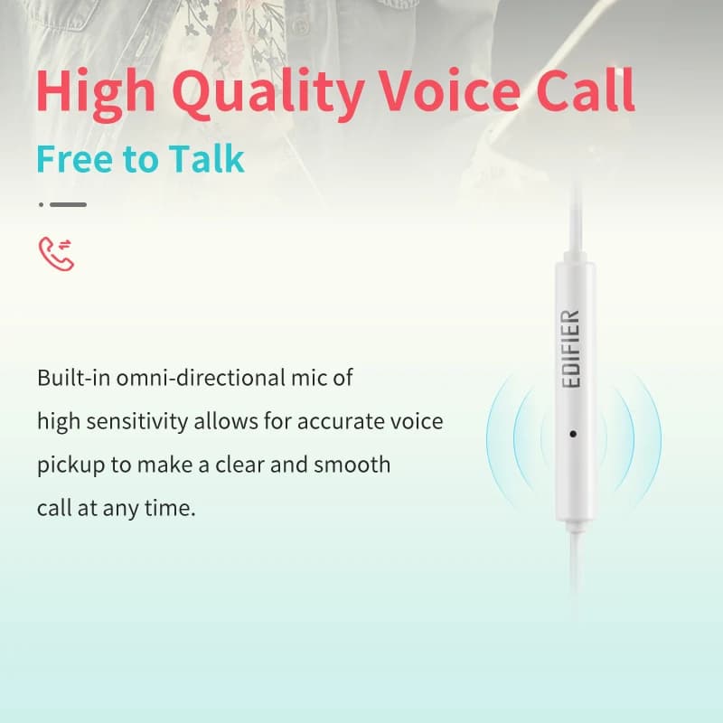 Edifier P180 Plus Wired Earphones 3.5mm Earphones AUX Line-In Control Clear Phone Call with Microphone - 4
