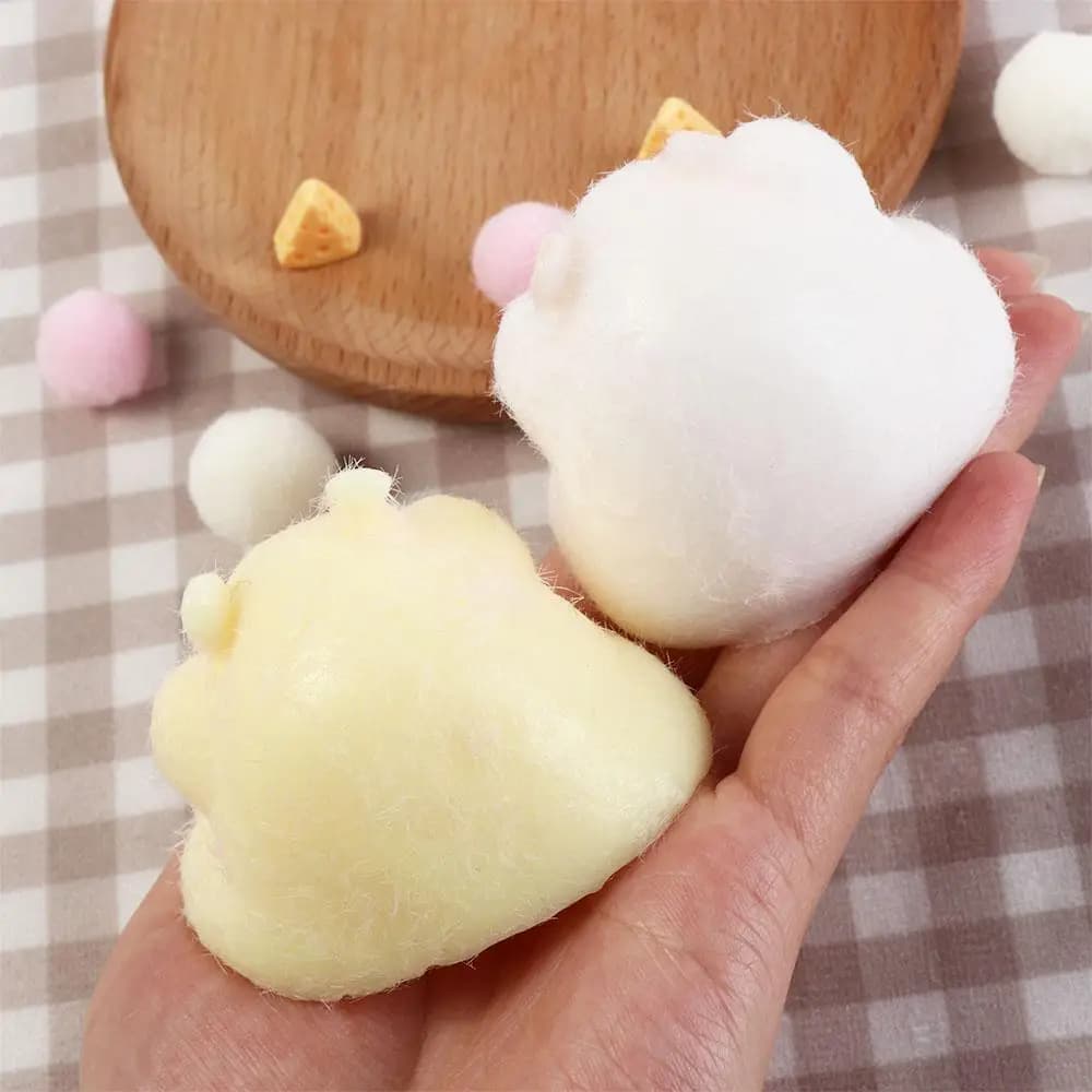 Cute Taba Squishy Hamster Squeeze Toy Cartoon Fidgets Toy Funny Plush Pinch Decompression Toy Stress Relief For Kids Adults Gift - 5