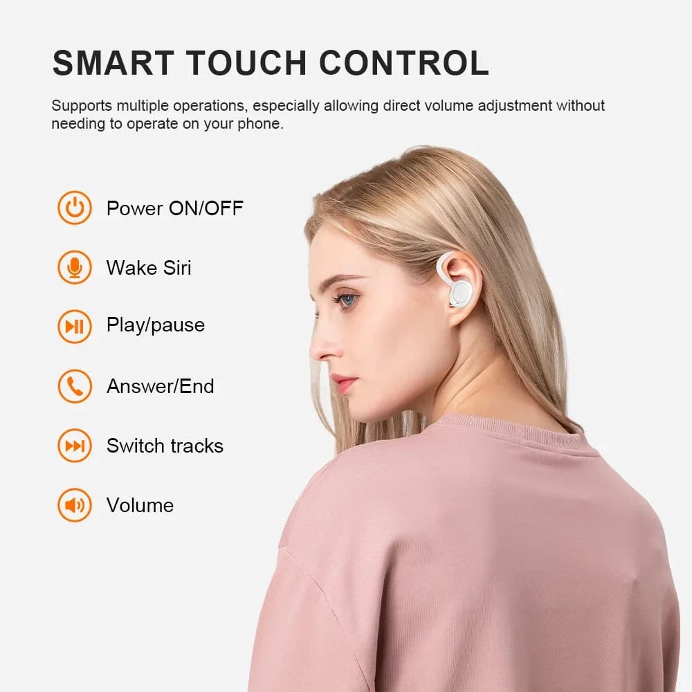 سماعات سوني SP180 اللاسلكية الأصلية TWS مع ميكروفون سماعات أذن رياضية ستيريو داخل الأذن بشاشة LED - 6