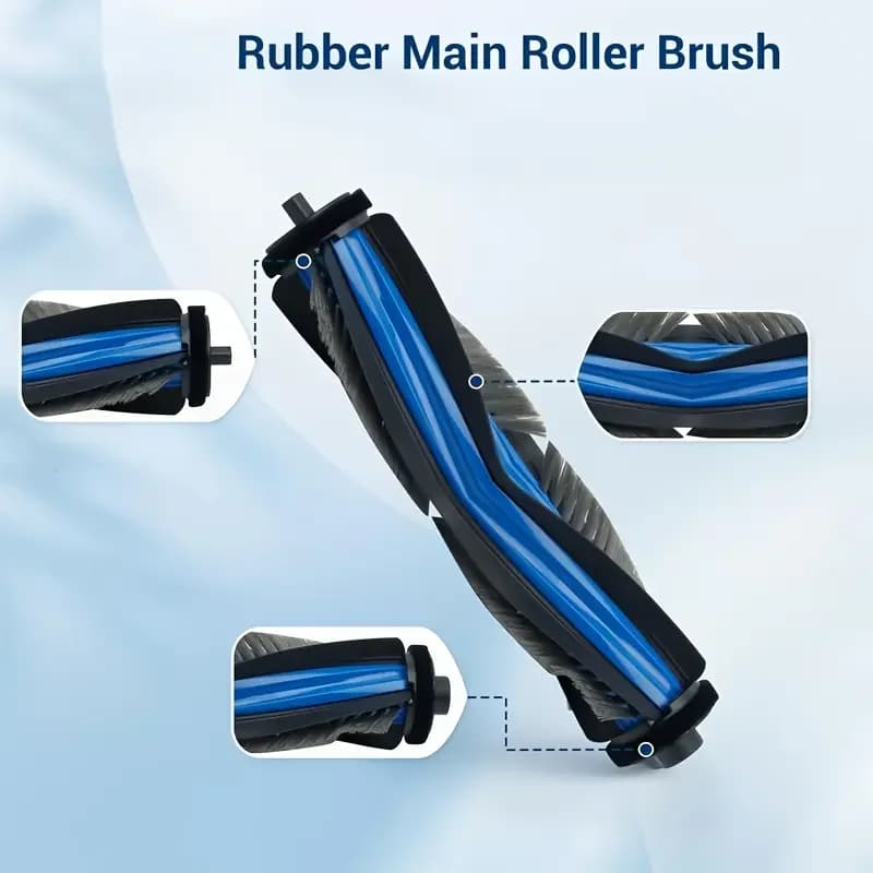 Ecovacs X8 Pro Omni / DEX 56 Robot Vacuum Spare Parts Main Side Brushes Mop Cloths HEPA Filters Dust Bags Accessories - 6