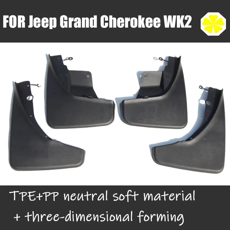 Mud Flaps For Jeep Grand Cherokee WK2 Mudguards Fender Mud Flap Splash Guards Mud Flaps Mudguards car accessories Front Rear - 2