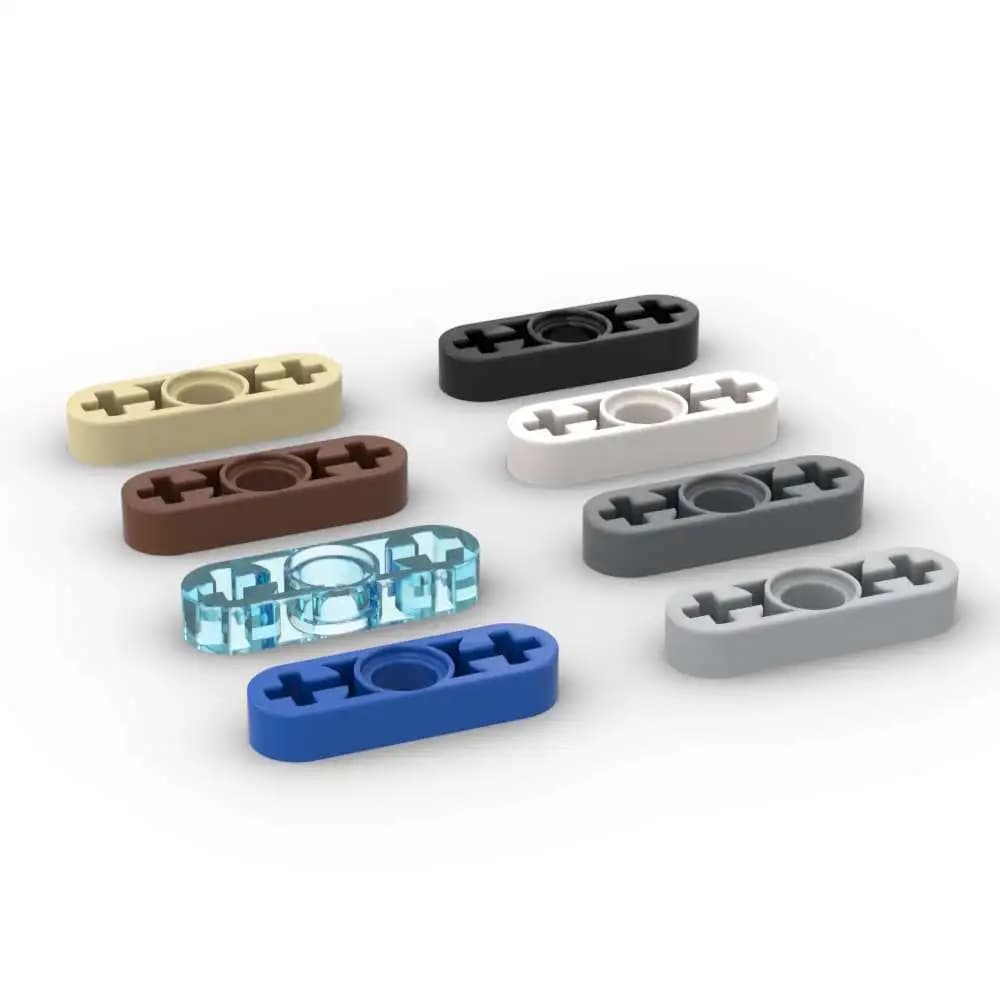 MOC 10PCS 6632 Liftarm Thin Building Blocks Kit High-Tech 1x3 Axle Holes Thin Brick Particle Educational Idea Toys Children Gift