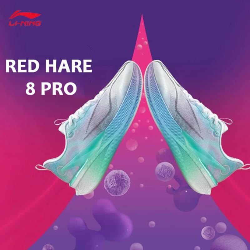 أحذية الجري للرجال من LI-NING RED HARE 8 PRO، أحذية رياضية للسباقات الاحترافية والتدريب اليومي والجري ARPV003