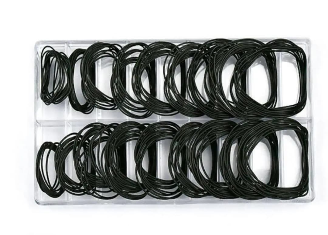 200 قطعة حافظة ساعة خلفية مطاطية مقاومة للماء، O-حلقة طوقا، أدوات إصلاح لصانعي الساعات، سمك 0.5/0.6 مللي متر - 2