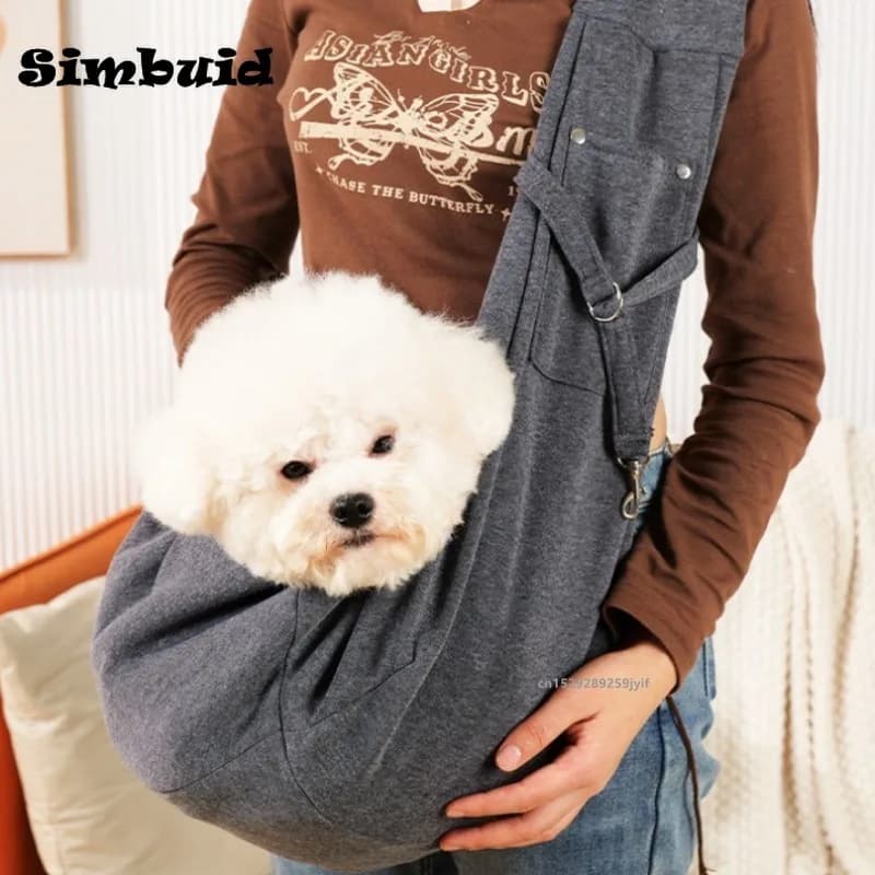 Comfortable Dog Bag Pet Out Crossbody Shoulder Bag Outdoor Travel Portable Cat Puppy Sling Bag Tote Pet Carrying Supplies - 5