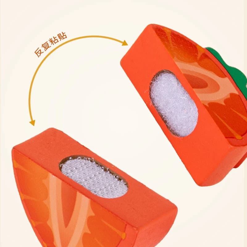 Wooden Kitchen Pretend Toy Simulation Cutting Fruit Food Game Velcro Play Kitchen Accessories Montessori Educational Toy For Kid - 6