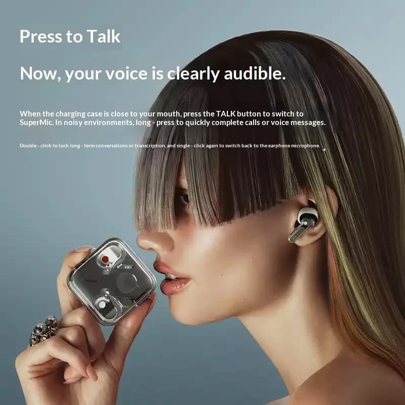 سماعات أذن لاسلكية Nothing Ear (3) مع ميكروفون فائق 12 مم ديناميكي إلغاء ضوضاء نشط هجين 45db دقة عالية 6 ميكروفونات سماعات بلوتوث - 4