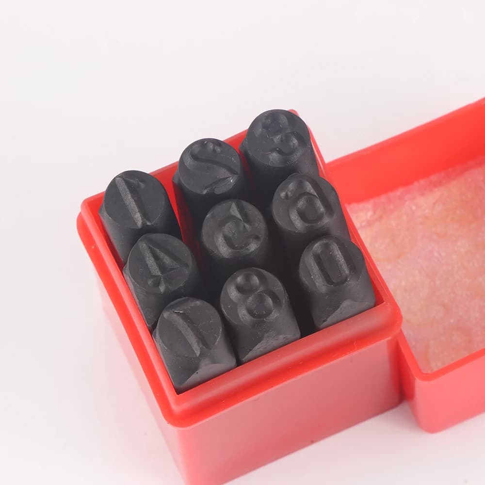 مجموعة ختم حروف رقمية من الفولاذ 36 قطعة شعار جلد معدن ثقب - صانعو مجوهرات متنوعون أدوات يدوية دقيقة عالية الجودة - 5