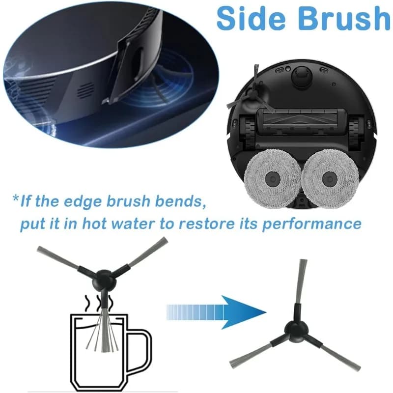 إكسسوارات استبدال مكنسة كهربائية Dreame L10s Ultra Gen2 / L10s Pro Ultra Heat فرشاة جانبية رئيسية فلتر HEPA ممسحة كيس غبار - 2