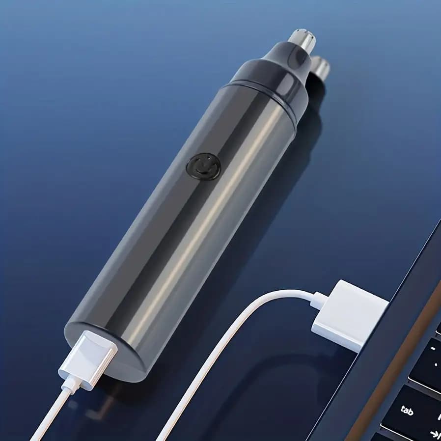 ماكينة تشذيب شعر الأنف القابلة لإعادة الشحن للرجال - مزيل شعر الوجه، أداة تهذيب محمولة - 3