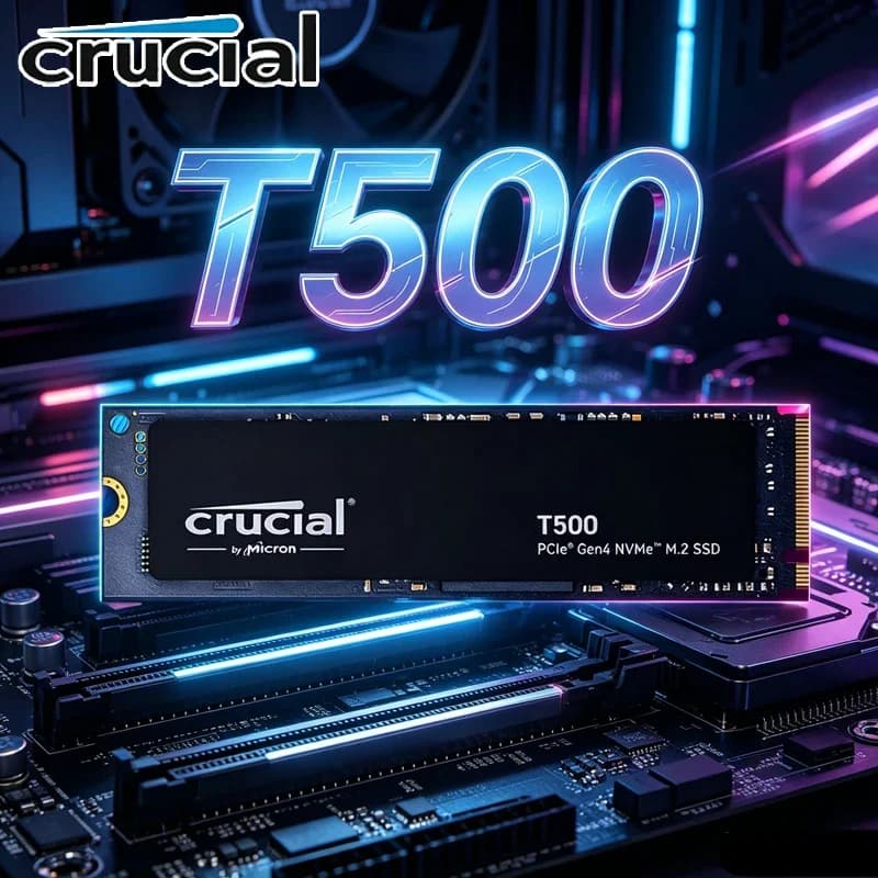 Crucial T500 M.2 2280 PCIe4 NVMe SSD,1TB 7300MB/s Gaming Storage OEM CT1000T500SSD8 For PS5 Laptop & Desktop PC