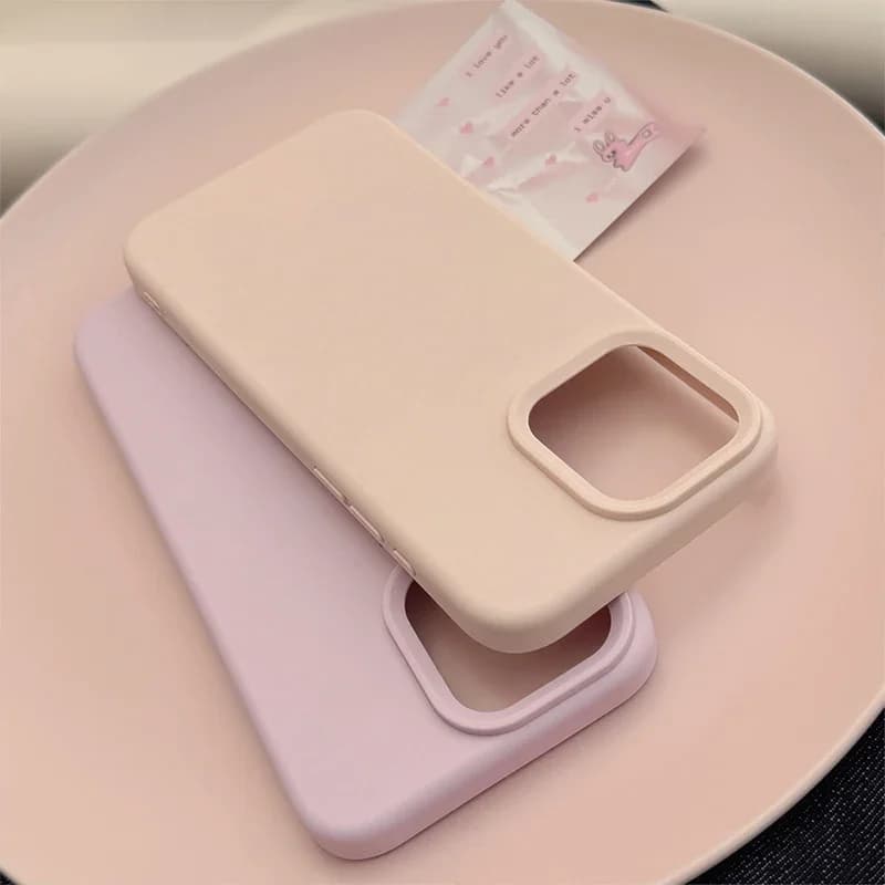 Dopamine-Inspired Silicone Solid Color Simple Fashion Phone Case for iPhone 17 Pro 16 Plus 16 Pro Max 15 14 13 12 11 Back Cover - 6