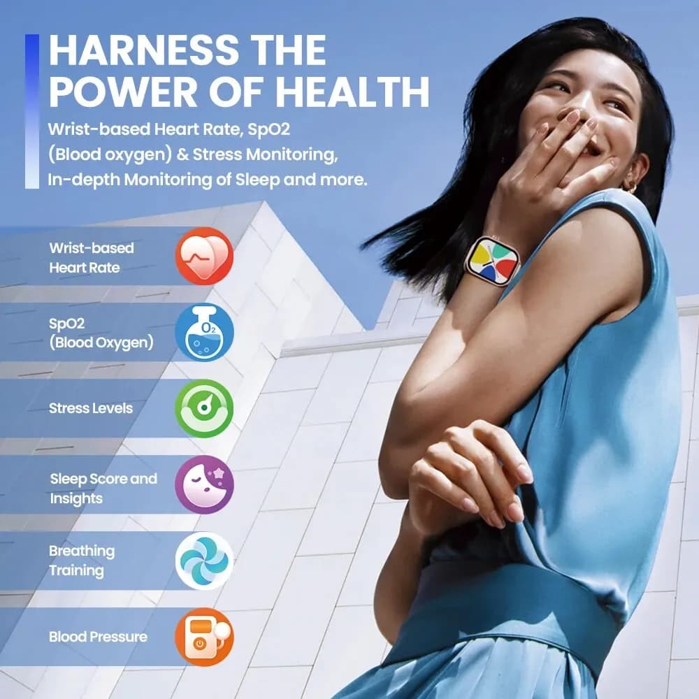 New Zeblaze Btalk Plus Voice Calling Smartwatch 2.03'' HD Color Display Health and Fitness Tracking Smart Watch for Men Women - 3