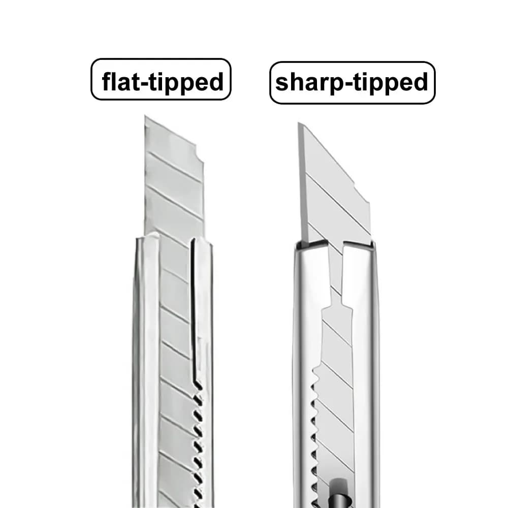 1/5/10Pcs Utility Knife Stainless Steel Paper Cut Box Cutter Tools Kit Non-Slip Blades Unboxing Knife Handicraft Carving Tools - 5