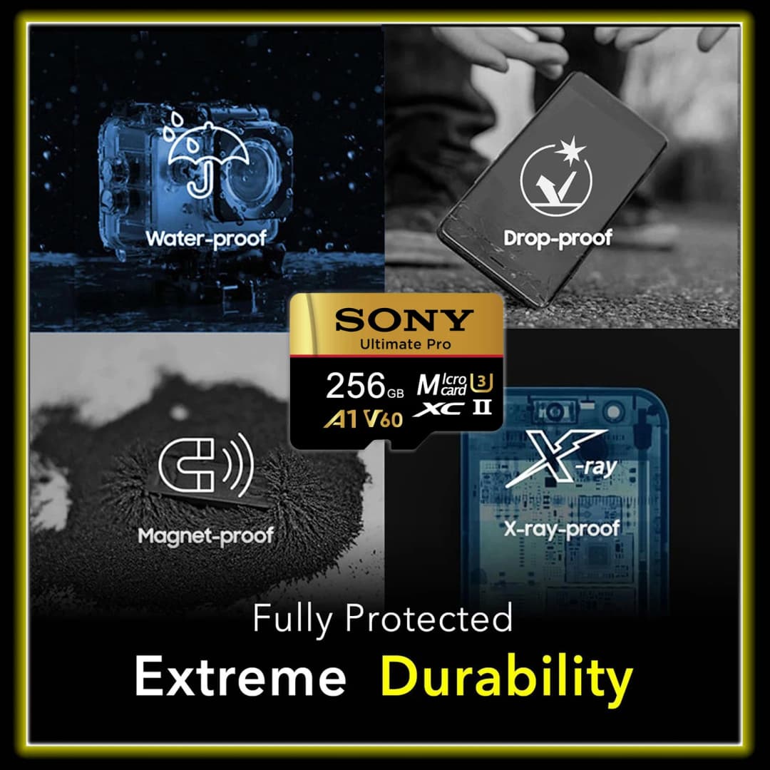 بطاقة ذاكرة Sony Micro SD بطاقة TF عالية السرعة للهاتف وكاميرا الطائرة بدون طيار 1 تيرا بايت 512 جيجا بايت 128 جيجا بايت 64 جيجا بايت فئة 10 V60 U3 - 6