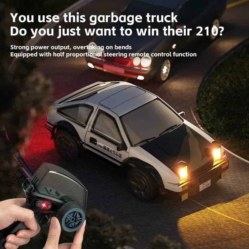 سيارة تحكم عن بعد 1:64 للانجراف على سطح المكتب بسرعة عالية هدية حفلة - 4