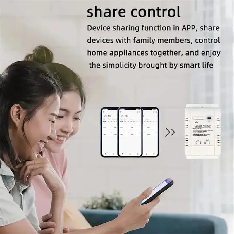 تيا واي فاي سمارت مفتاح درجة الحرارة والرطوبة التحكم في الكهرباء مراقبة استهلاك الطاقة ترموستات درجة الحرارة والرطوبة - 3