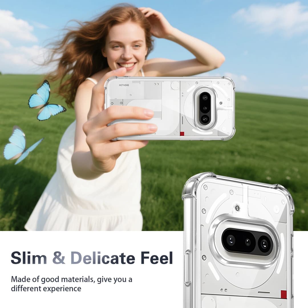 Nothing Phone 3A A059 Case Air Cushion Shockproof Silicon Bumper Clear Airbag Back Cover Hard Phone Case for Nothing Phone 3A 5G - 3