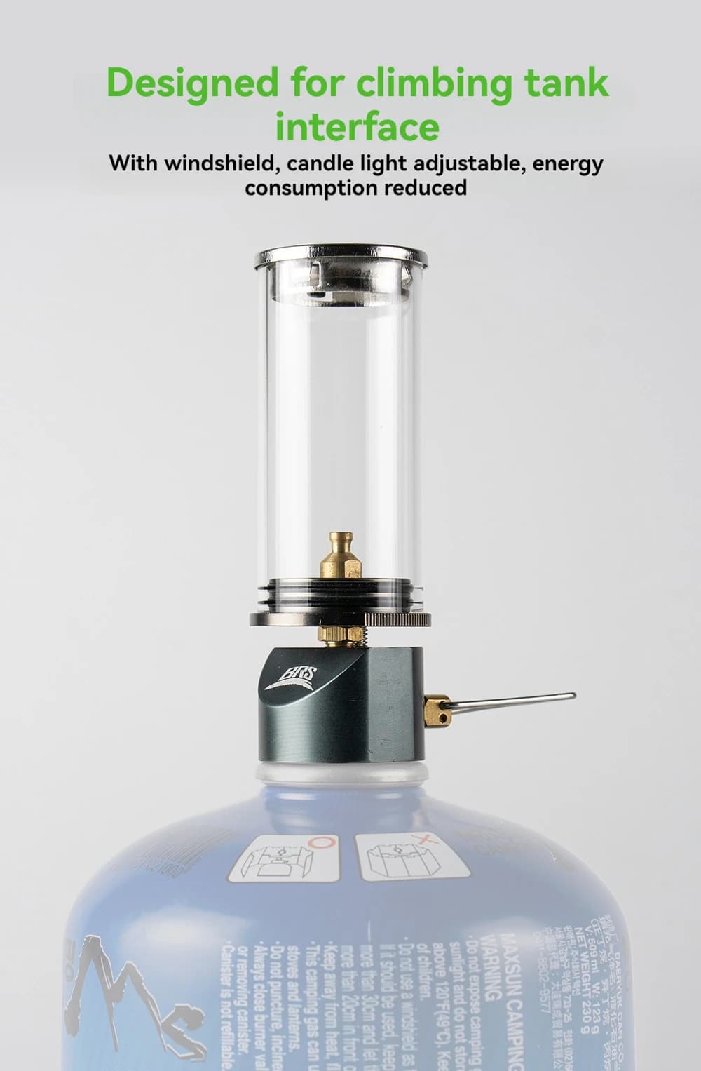 BRS-55 Dreamlike Candlelight Lamp Windproof Candle Light Gas Burner Stove Outdoor Camping Lights Tent Lighting Equipment - 5