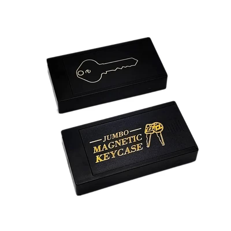 حامل مفاتيح مغناطيسي تحت السيارة، غطاء مفاتيح احتياطي بلاستيكي متين مع مغناطيس قوي للسيارة/المنزل/المكتب - 2