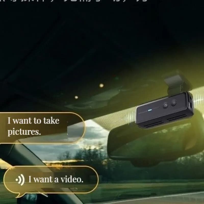 Czsky كاميرا داش WiFi 2k وhd وwifi للكاميرا ، سيارة رؤية ليلية wdrs تحكم صوتي لاسلكي 24 ساعة وضع الركن - 5