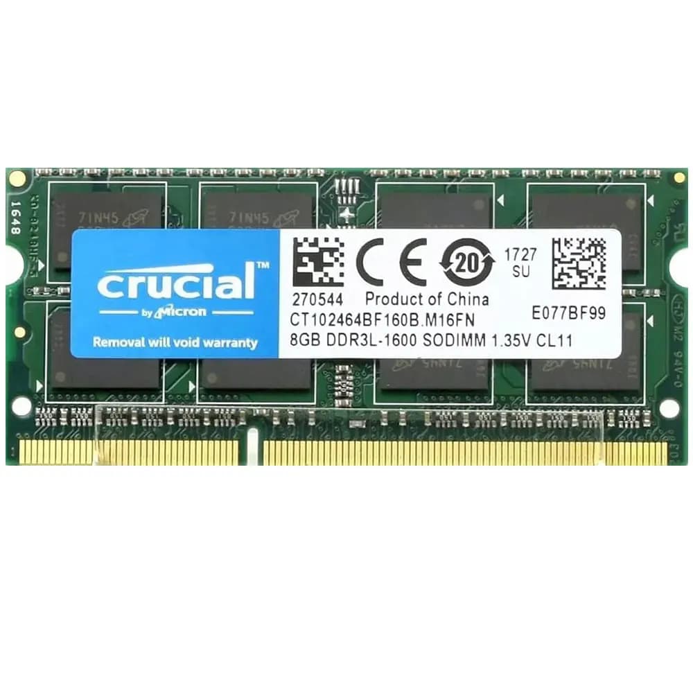 Crucial DDR3 DDR3L Laptop Memory RAM 8GB 1600MHz 8GB 1866MHz PC3-12800 PC3L-12800 14900 Notebook 1.5V/1.35V SODIMM For Intel&AMD - 3