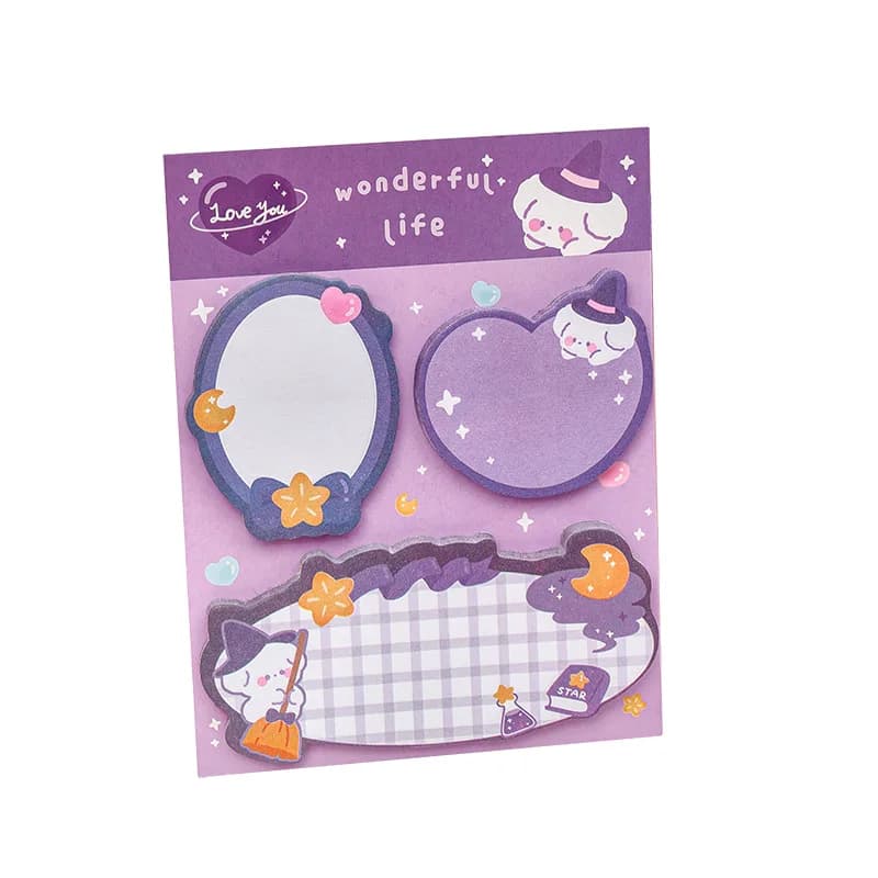 Kawaii Cartoon Strawberry Rabbit Bear Sticky Notes Memo Pad Cute Message N Times Sticky Office Stationery Supply Journal Planner - 5