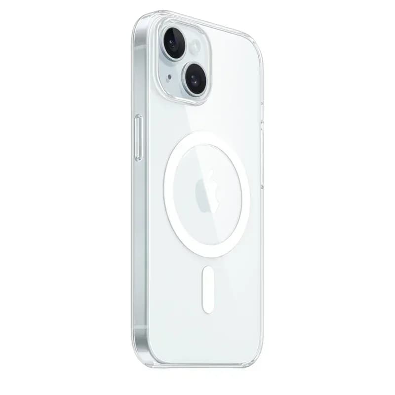 غطاء مغناطيسي أصلي شفاف لهواتف iPhone 17 Air و16 و15 و14 و13 و12 و11 Pro Max Plus mini، غطاء سيليكون شفاف لماج سيف