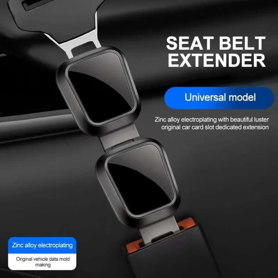 Car Seat Belt Extension Shoulder Strap Extension Button Suitable for Interior Accessories of Tesla Porsche Mercedes Benz Cars