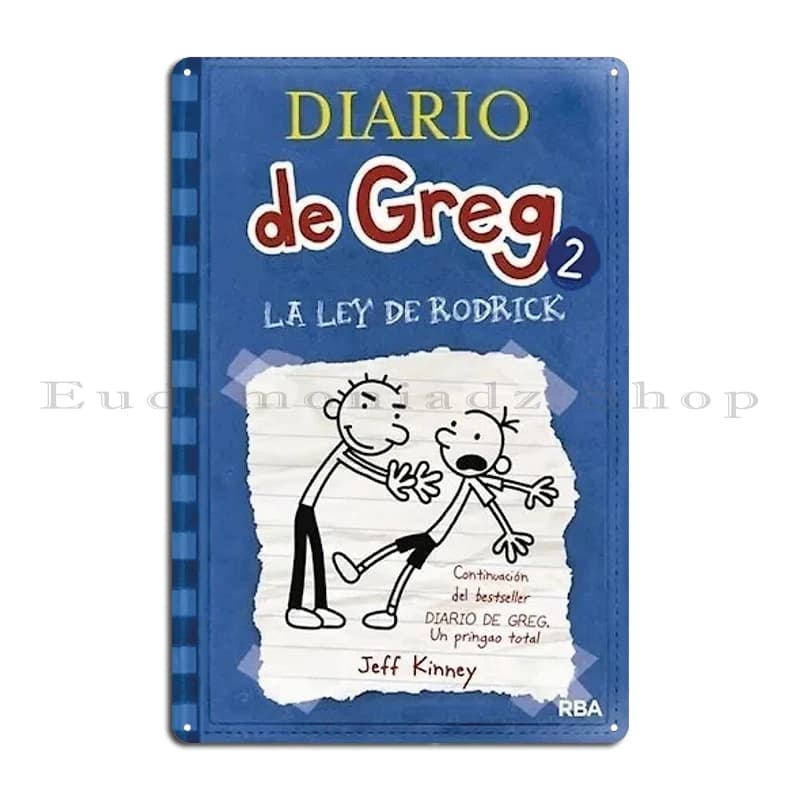 Greg's Diary Double or Nothing Official greg Heffley Diary Of A Wimpy Wimpy Kid Wimpy Kid Group Metal Printing Cave Sign Poster - 2
