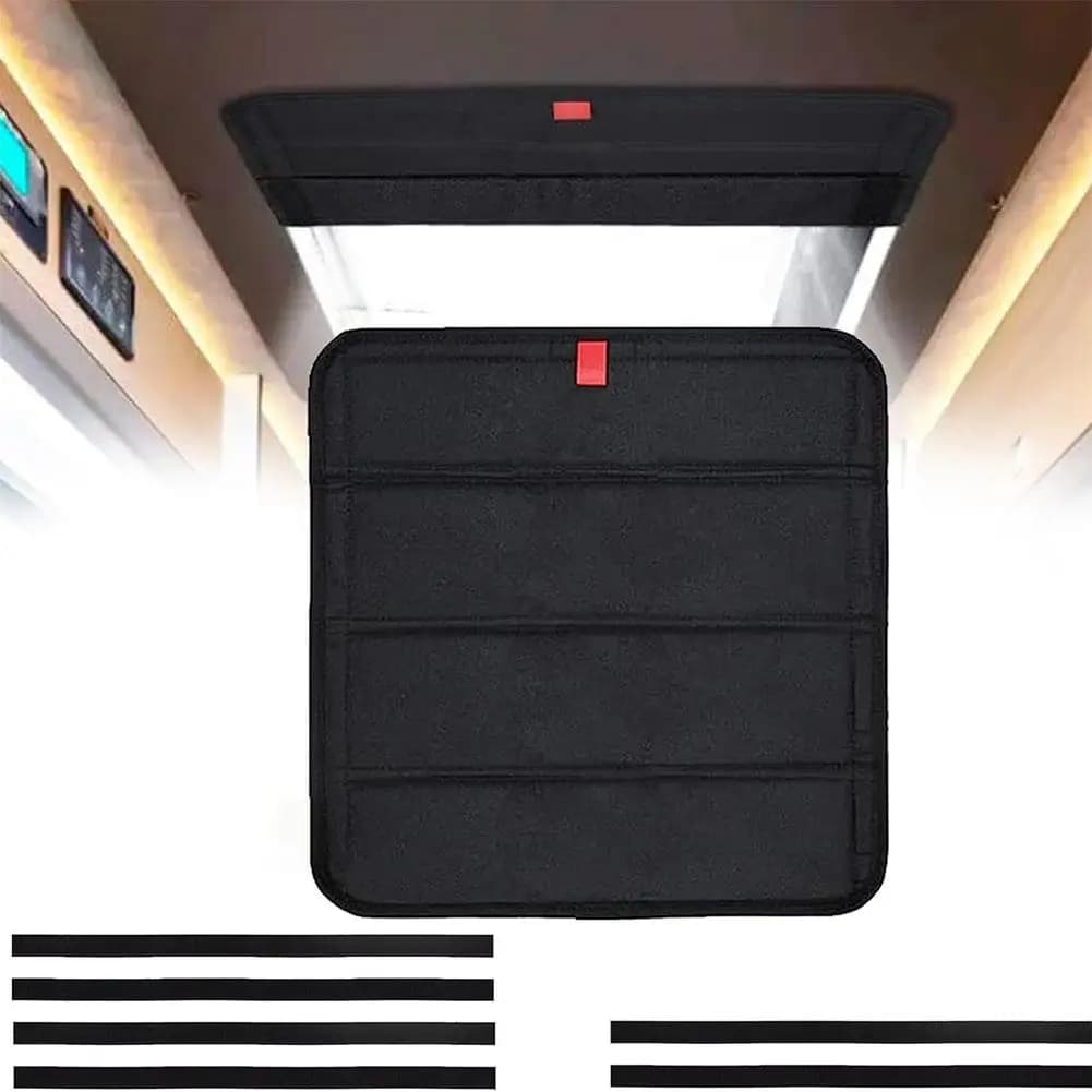 Foldable RV Skylight Insulator Cover Travel Trailers Sun Shade Car Sun Shield Sun Protection Visor For Travel Trailer Caravan - 2