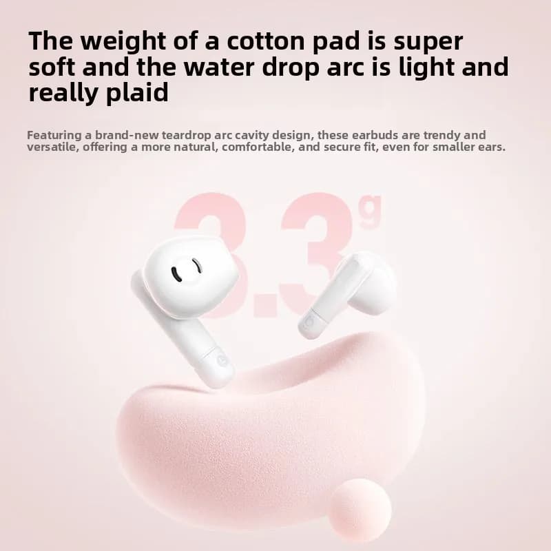 Baseus BS2 Lite 2025 Wireless Earbuds Semi In Ear Long Battery Life Ultra Mini for iPhone Xiaomi Huawei - 4