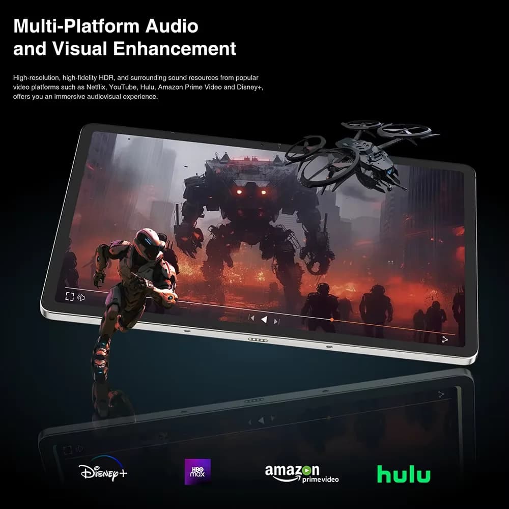 DOOGEE T30 Max Tablet 12.4" 4K Aluminum Alloy Nano Unibody Widevine L1 20GB(8GB+12GB)+512GB 10800mAh 50MP Dual Camera Android 14 - 4