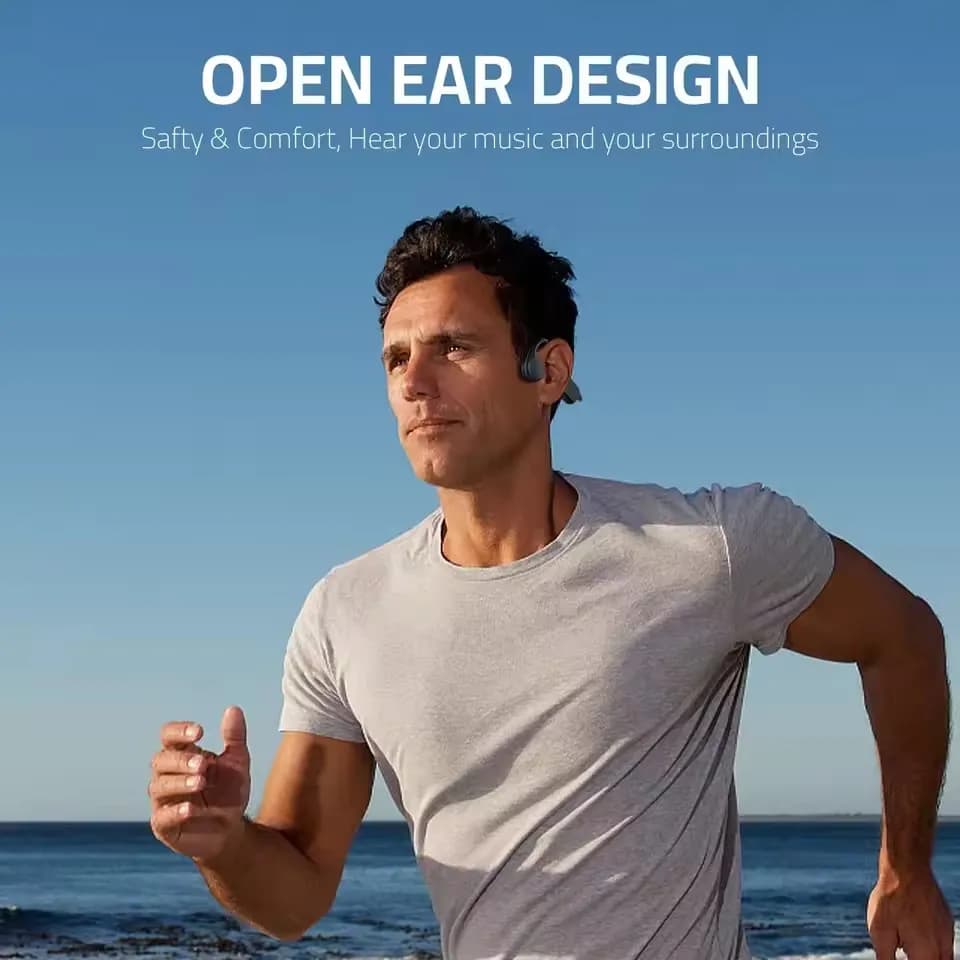 LonMao B33 Bone Conduction Earphones Bluetooth 5.4 Wireless Headphones Sports Headset HD Clear Mic for Workout Running Driving - 5