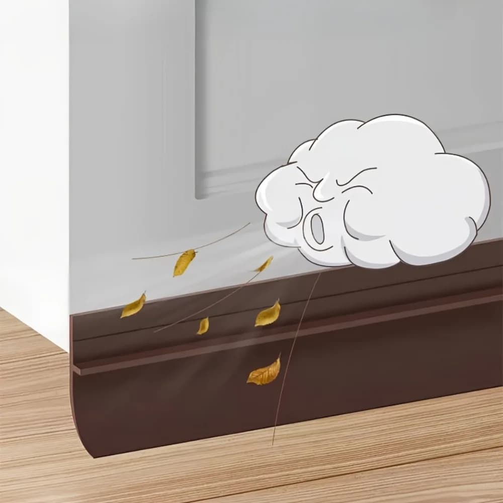 شريط عازل ذاتي اللصق من بولي كلوريد الفينيل لعزل الصوت تحت الأبواب والنوافذ، حاجز قوي - 4