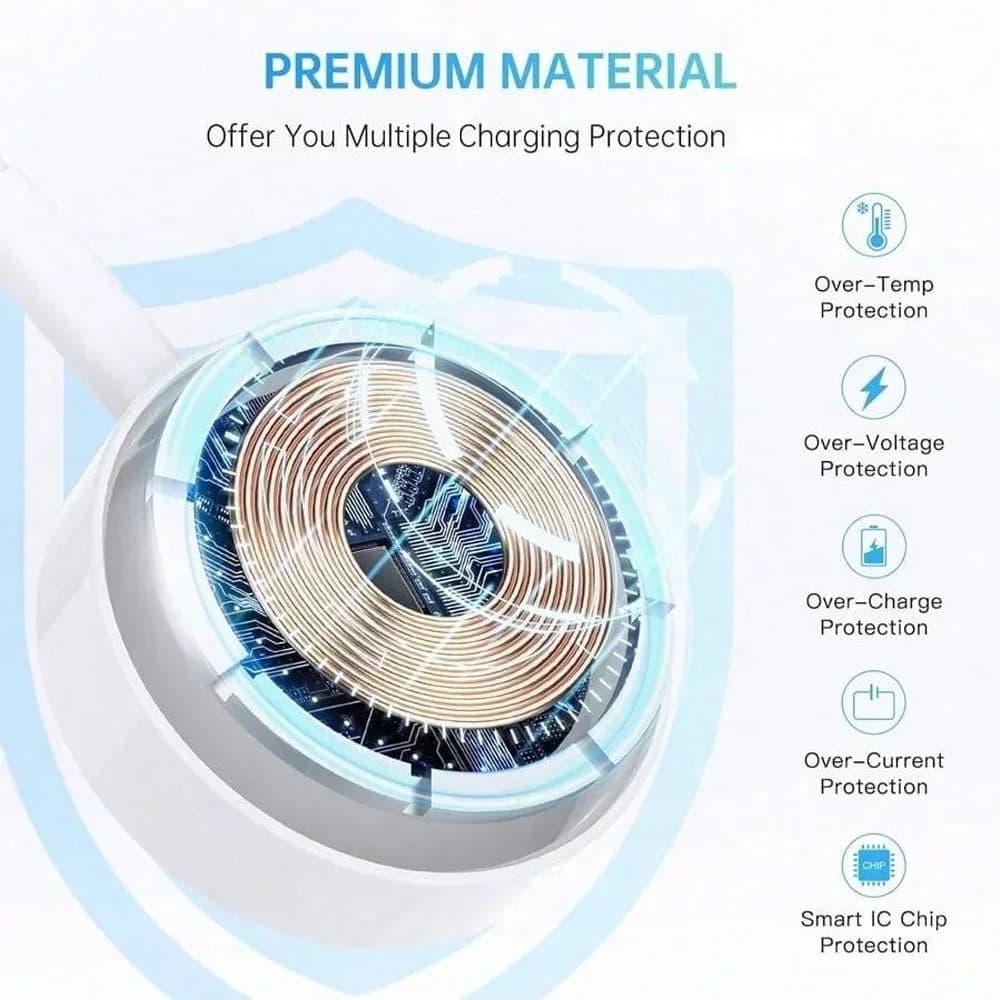 شاحن لاسلكي مغناطيسي لساعة أبل سلسلة 10 9 8 7 6 Ultra 2 SE ملحقات كابل شحن سريع لساعة iWatch 10 9 8 7 6 5 4 - 5