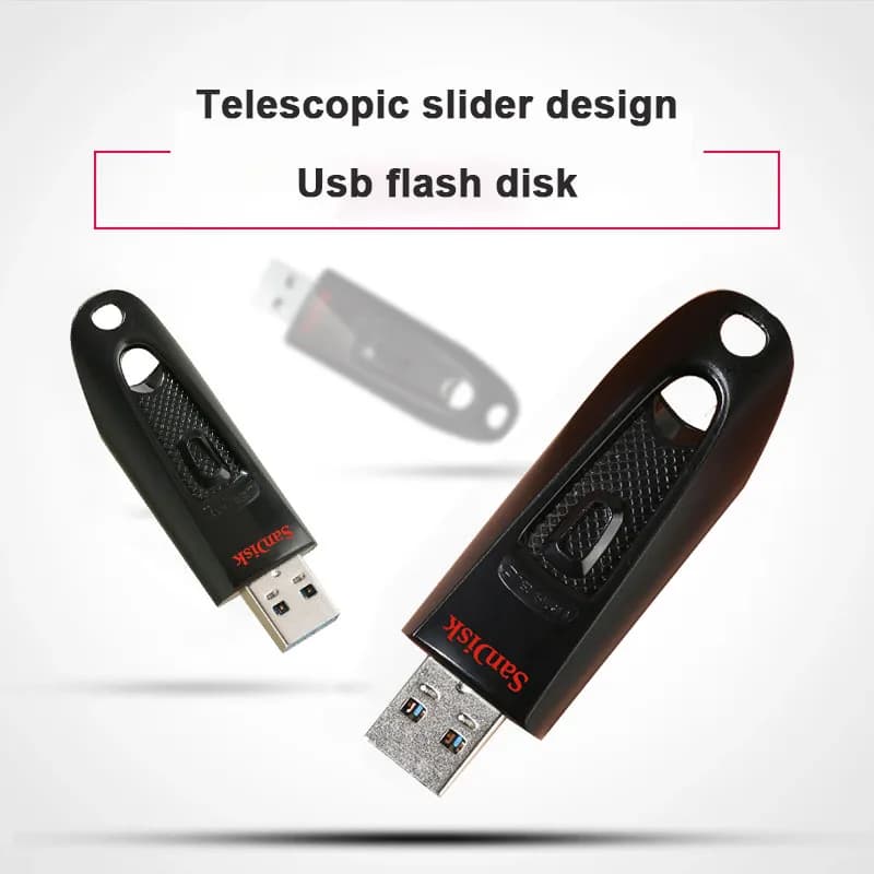 SanDisk Ultra USB Flash Drive 256GB 128GB 64GB Flashdisk 32GB 512GB USB 3.0 Pen Drive 130MB/s USB Stick for PC/Notebook U Disk - 2