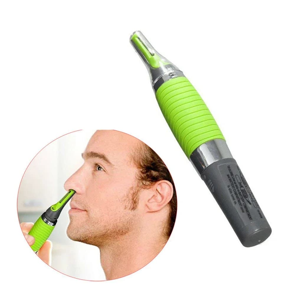 Male Nose Hair Trimmer 2in1 Facial Epilator - Rechargeable, Waterproof, Portable - Nose Hair, Ear Hair, Eyebrow Hair Chin Hair - 4