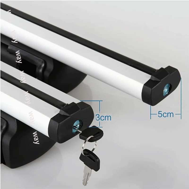 2PCS 120 Or 135CM Universal Fits Car With Original Roof Rack SUV Roof Rack Crossbars For Kayak Cargoline Snowboarding - 4