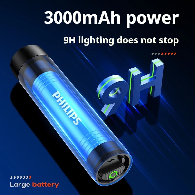 Philips IPX7 High Power LED Flashlights Portable Rechargeable LED Lamp With 4 Lighting Modes for Camping Self Defense Outdoor - 4