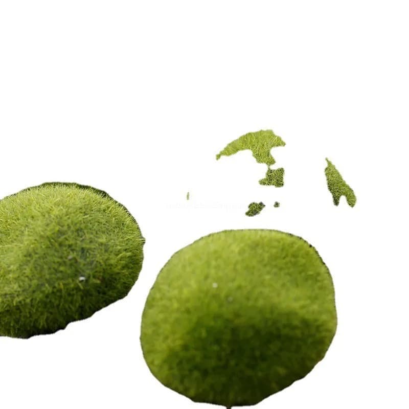 1 قطعة كرة الطحلب الخضراء الاصطناعية وهمية حجر محاكاة النبات Diy بها بنفسك الديكور لمتجر نافذة فندق المنزل مكتب النبات جدار ديكور - 5